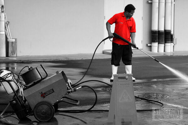 Pressure washing